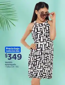 Walmart Vestido estampado oferta