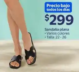 Walmart Sandalia plana varios colores oferta