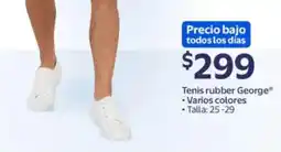 Walmart Tenis rubber george varios colores oferta
