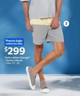 Walmart Tenis rubber george varios colores oferta