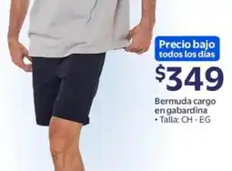 Walmart Bermuda cargo en gabardina oferta