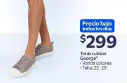 Walmart Tenis rubber george varios colores oferta