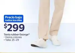 Walmart Tenis rubber george varios colores oferta