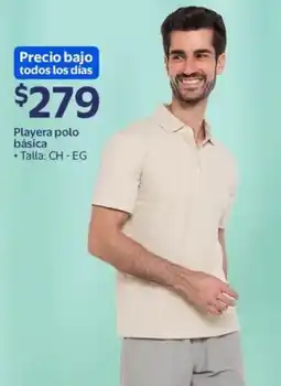Walmart Playera polo básica oferta