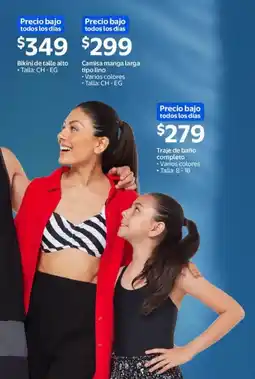 Walmart Bikini de talle alto oferta