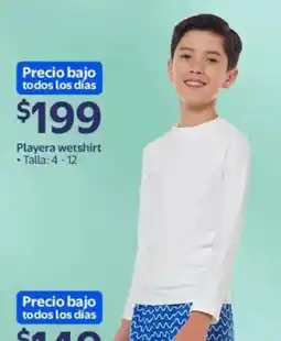 Walmart Playera wetshirt oferta