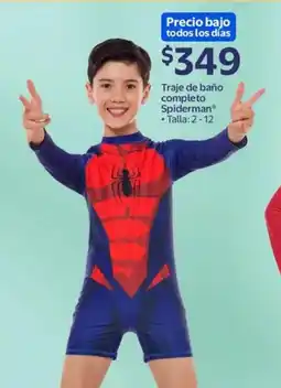 Walmart Spiderman traje de baño completo oferta