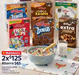 Walmart Kellogg's variedad de cereal oferta