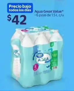 Walmart Great value agua oferta