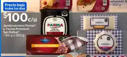 Walmart San rafael jamón serrano parma o tocino premium oferta
