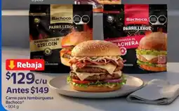 Walmart Bachoco carne para hamburguesa oferta