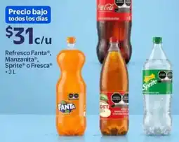 Walmart Fanta , manzanita, sprite o fresca refresco oferta
