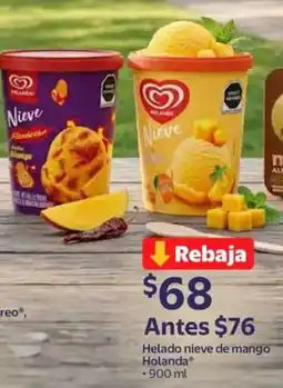 Walmart Holanda helado nieve de mango oferta