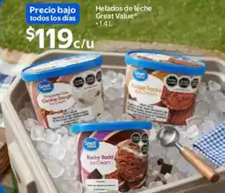 Walmart Great value helados de leche oferta