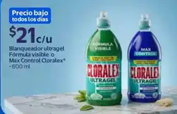 Walmart Cloralex blanqueador ultragel fórmula visible o max control oferta