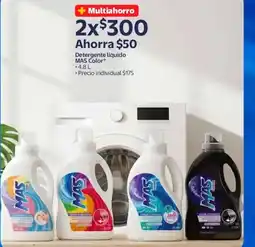 Walmart Mas color detergente líquido oferta