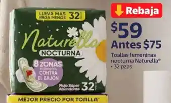 Naturella toallas femeninas nocturna