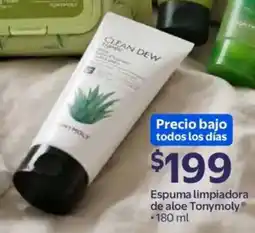 Walmart Tonymoly espuma limpiadora de aloe oferta