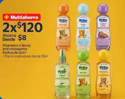 Walmart Ricitos de oro shampoo o spray anti-mosquitos oferta
