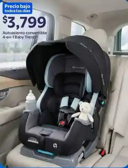 Walmart Baby trend autoasiento convertible 4-en-1 oferta