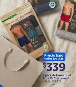 Walmart Fruit of the loom boxer brief oferta