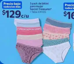 Walmart Secret treasures bikini para mujer oferta
