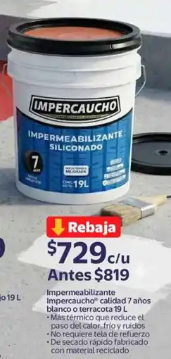 Walmart Impermeabilizante impercaucho calidad oferta
