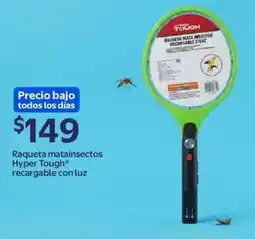 Walmart Hyper tough raqueta matainsectos recargable con luz oferta