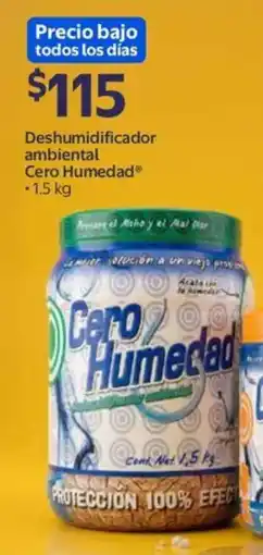 Walmart Cero humedad deshumidificador ambiental oferta