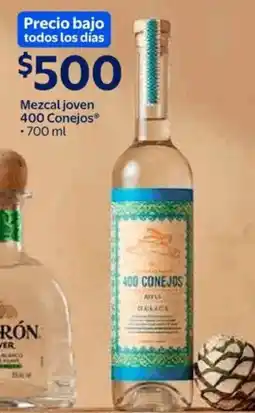Walmart Express Mezcal joven 400 conejos oferta