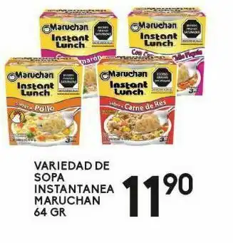 Alsuper Variedad de sopa maruchan oferta