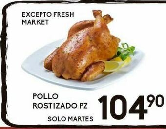 Alsuper Pollo rostizado pz oferta