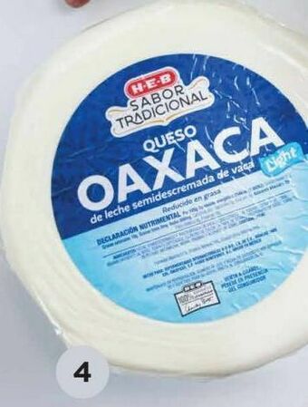 HEB Heb sabor tradi queso oaxaca light granel 1 kg oferta