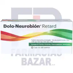 Farmacias Bazar DOLO-NEUROBION RETARD 10 TABLETAS LIBERACION PROLONGADA oferta