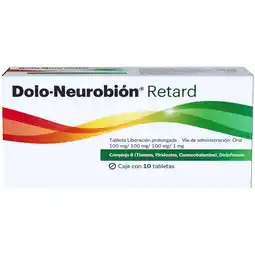 Farmacias Bazar DOLO-NEUROBION RETARD 10 TABLETAS LIBERACION PROLONGADA oferta