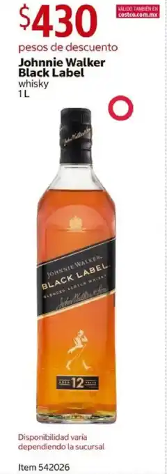 Black label johnnie walker whisky