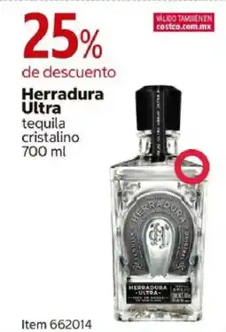 Costco Herradura ultra tequila cristalino oferta