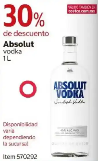 Costco Absolut vodka oferta