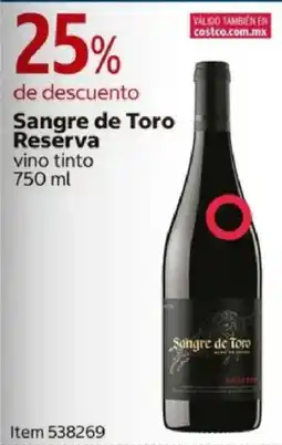 Costco Sangre de toro reserva vino tinto oferta
