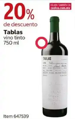 Costco Tablas vino tinto oferta