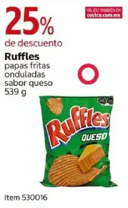 Costco Ruffles papas fritas onduladas sabor queso oferta