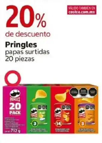 Costco Pringles papas surtidas oferta