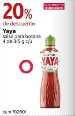 Costco Yaya salsa para botana oferta