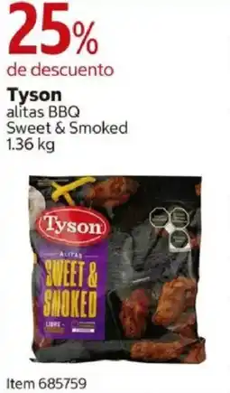 Costco Tyson alitas bbq sweet & smoked oferta