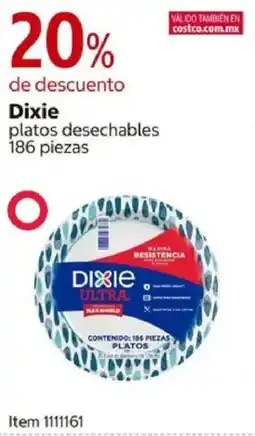 Costco Dixie platos desechables oferta