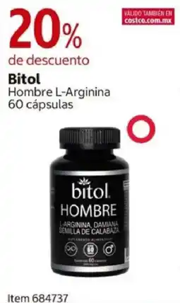 Costco Bitol hombre l-arginina oferta