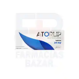 Farmacias Bazar ATORLIP 20MG 10 TABLETAS MAVI oferta