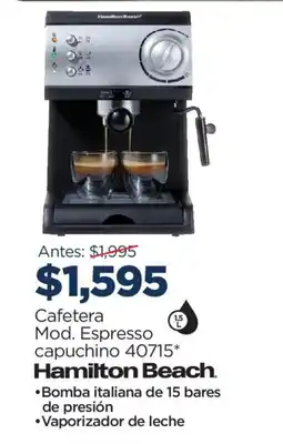 Chedraui Cafetera Hamilton Bonch oferta