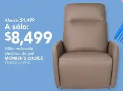 City Club Sillón reclinable eléctrico de piel oferta