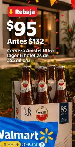 Walmart Cerveza Amstel Ultra lager oferta